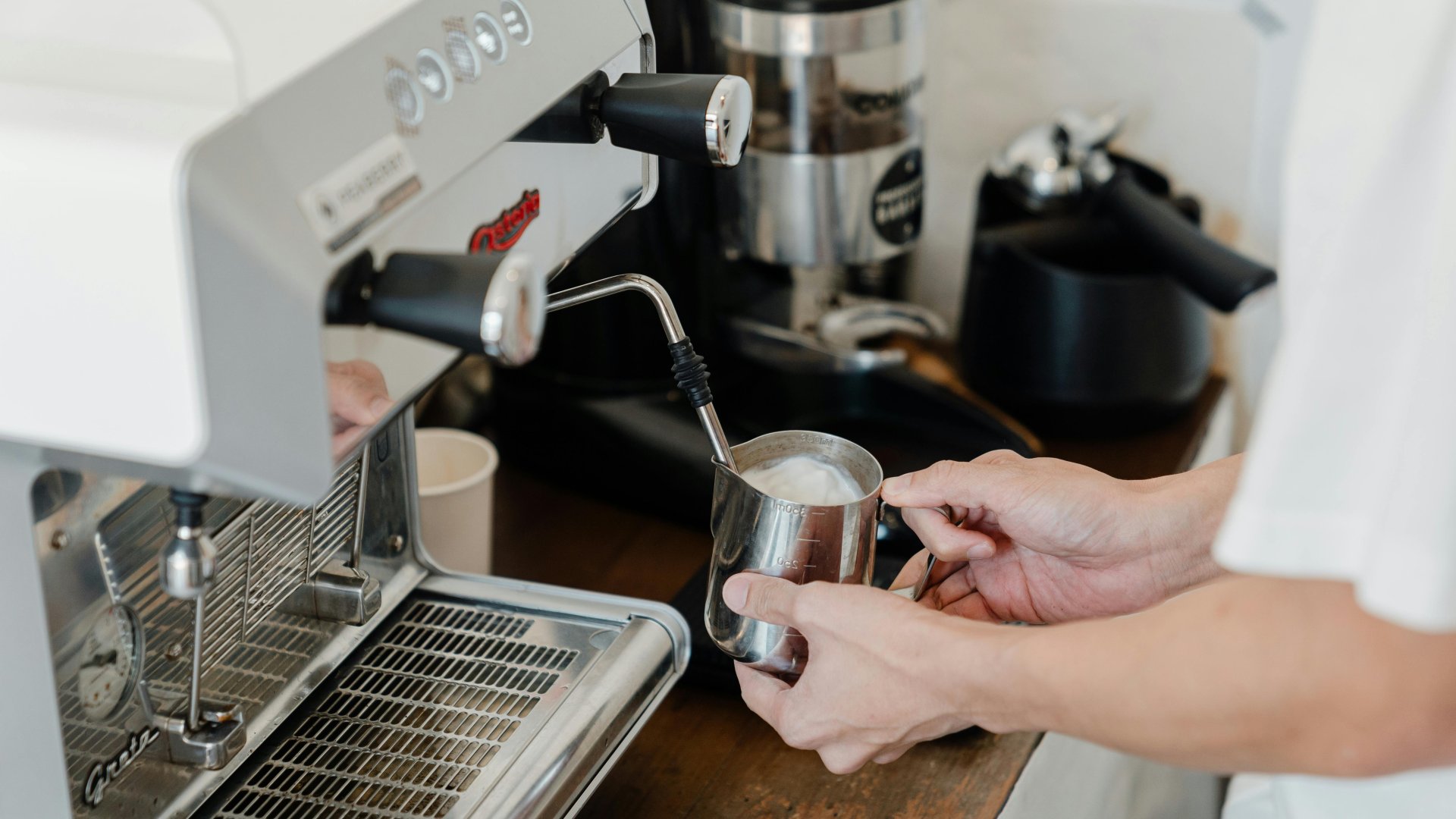 Barista preparing artisanal tea
