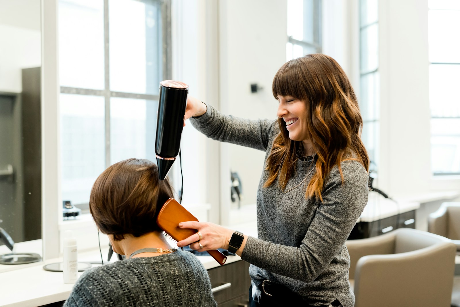 A stylist creating a personalised finish