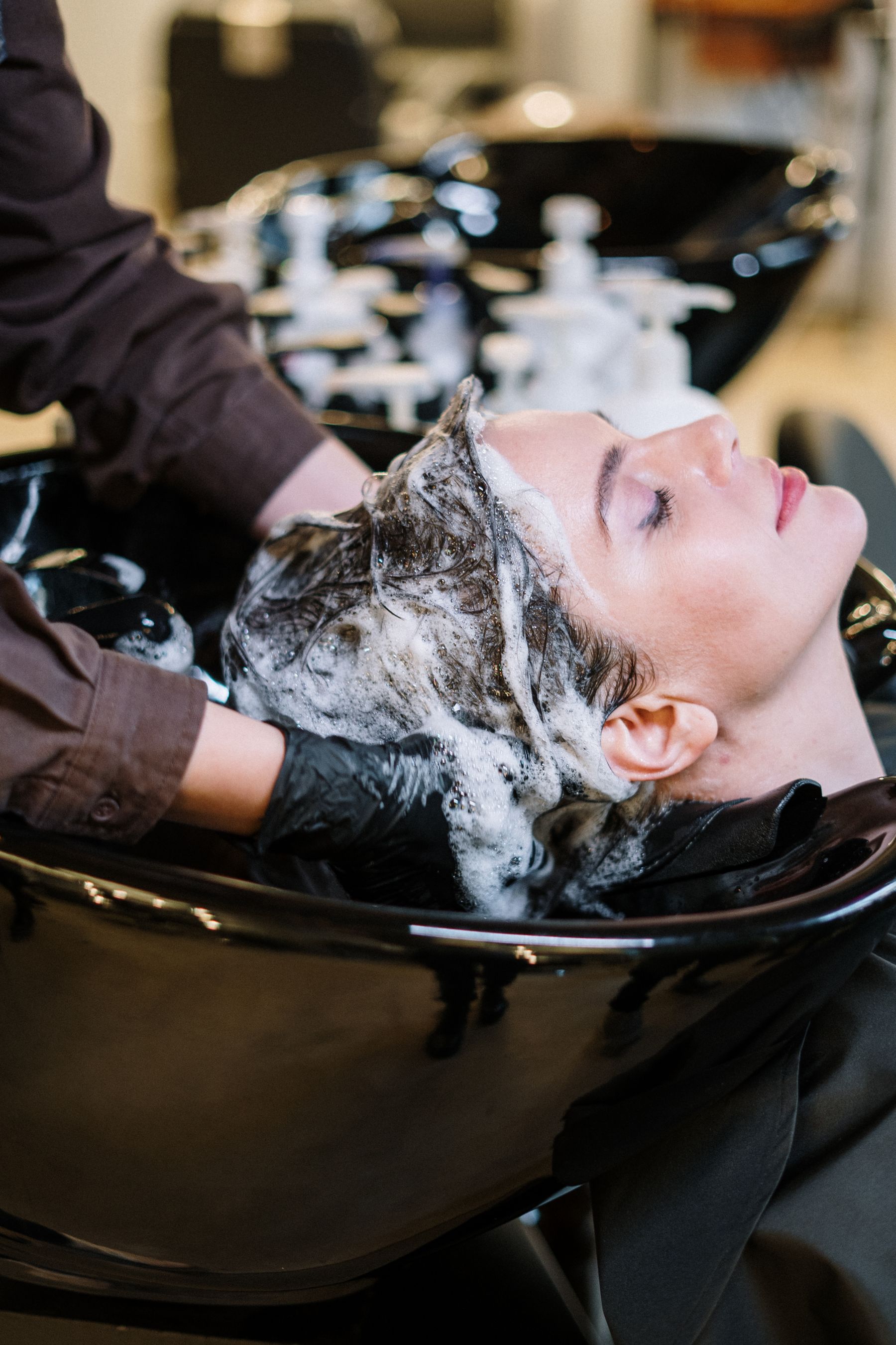 A relaxing professional hair wash and scalp treatment
