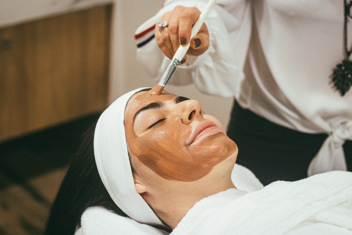 A gentle facial skincare treatment