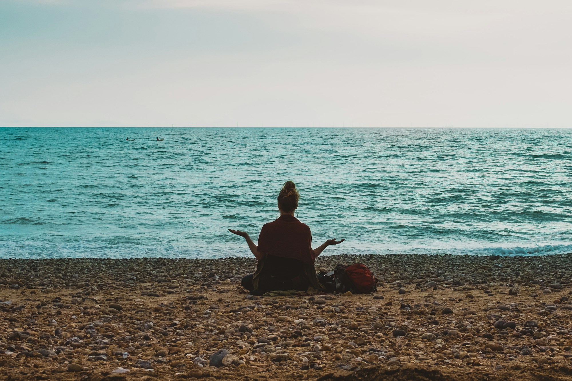 A quiet moment by the sea